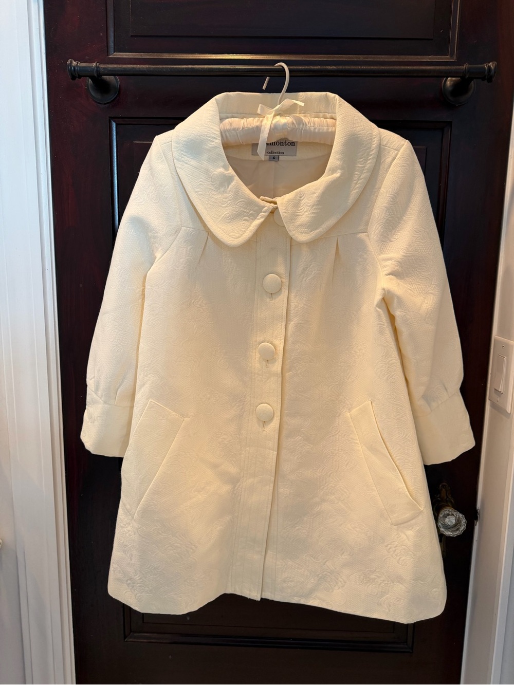 George Simonton CollectionCream Embossed Coat